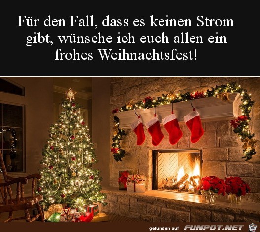 Weihnachten ohne Strom