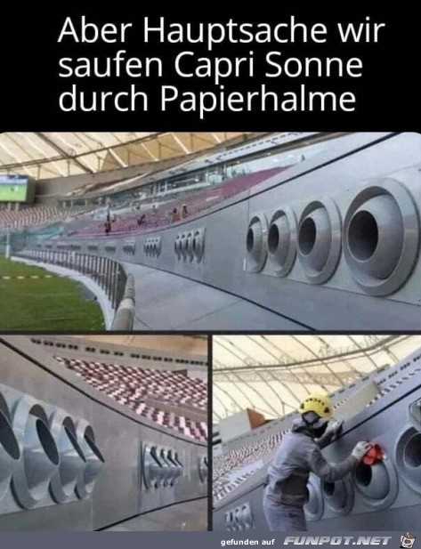 Hauptsache keine Plastikrhrchen