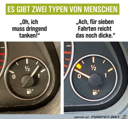 Zwei Typen von Menschen Zwei Typen von Menschen