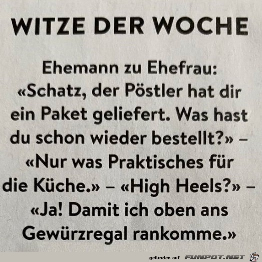 Witz der Woche