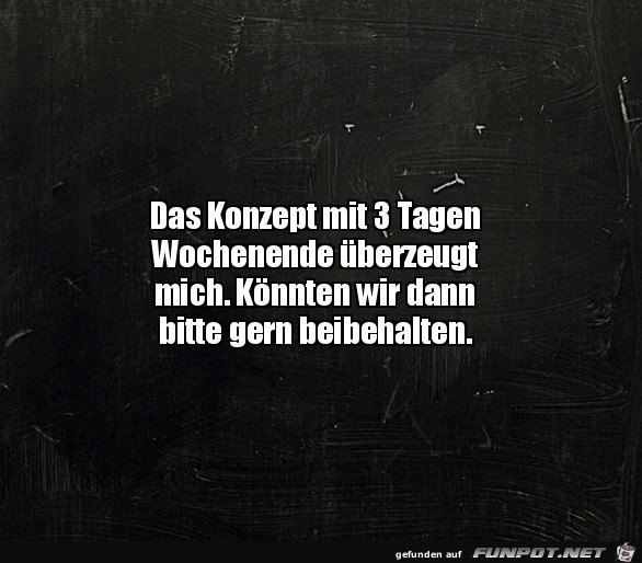 3 Tage Wochenende