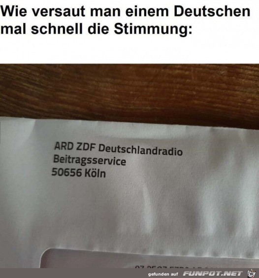 Die Stimmung versauen