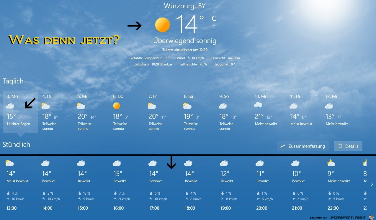 Wetterapp - was denn jetzt