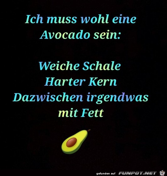 Eine Avocado