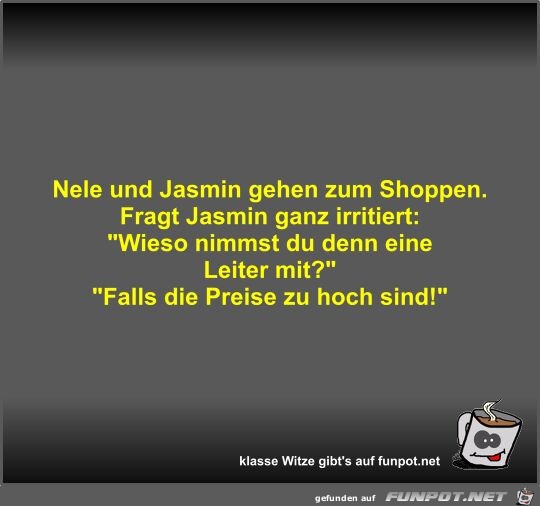 Nele und Jasmin gehen zum Shoppen