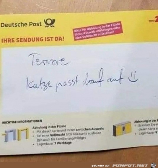 Netter Paketbote