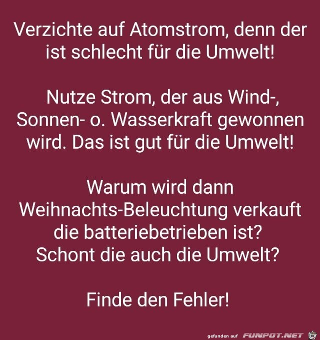 Finde den Fehler