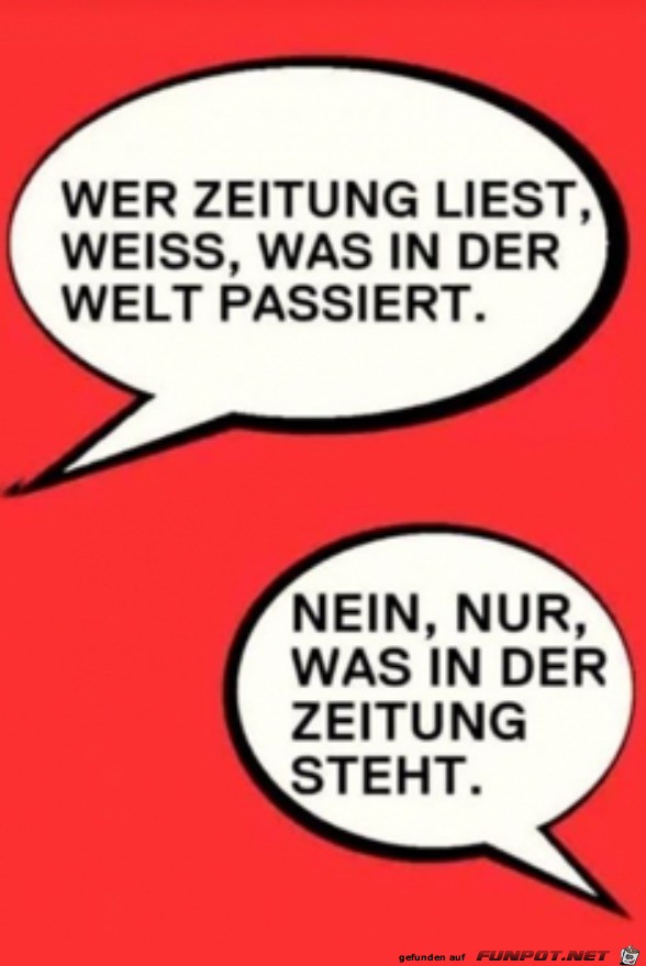 Zeitung lesen