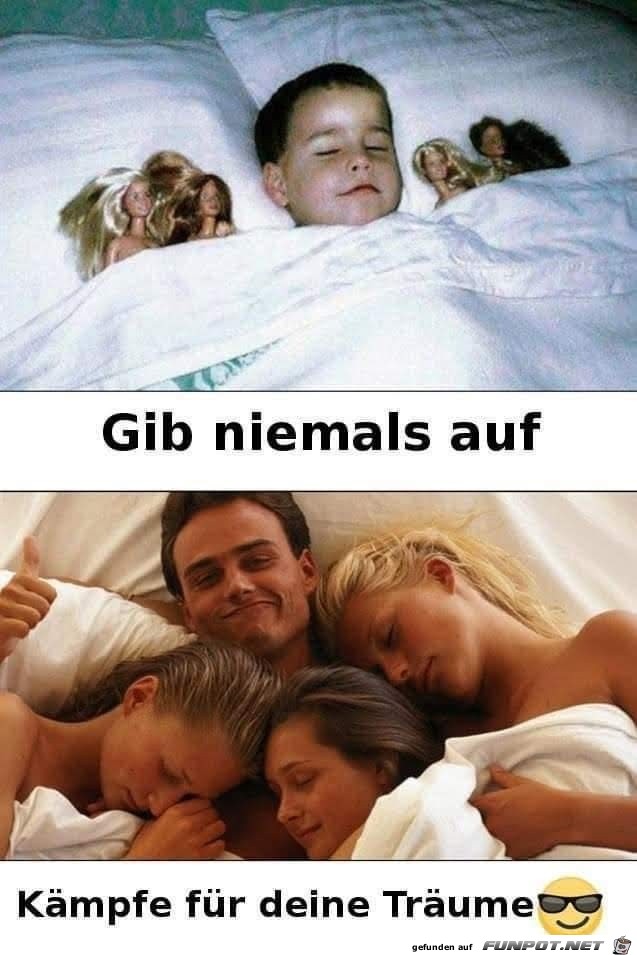 niemals aufgeben