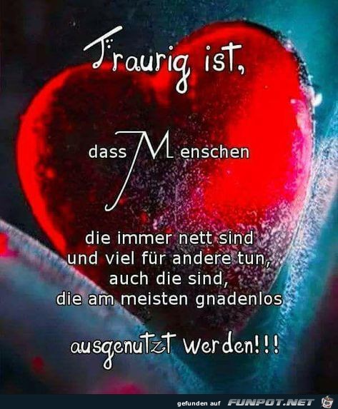 Traurig ist