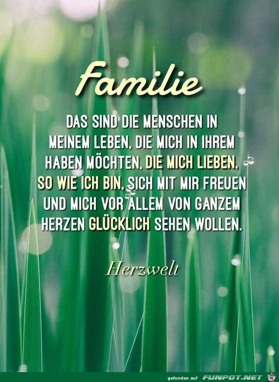 Familie das sind Menschen im meinem Leben