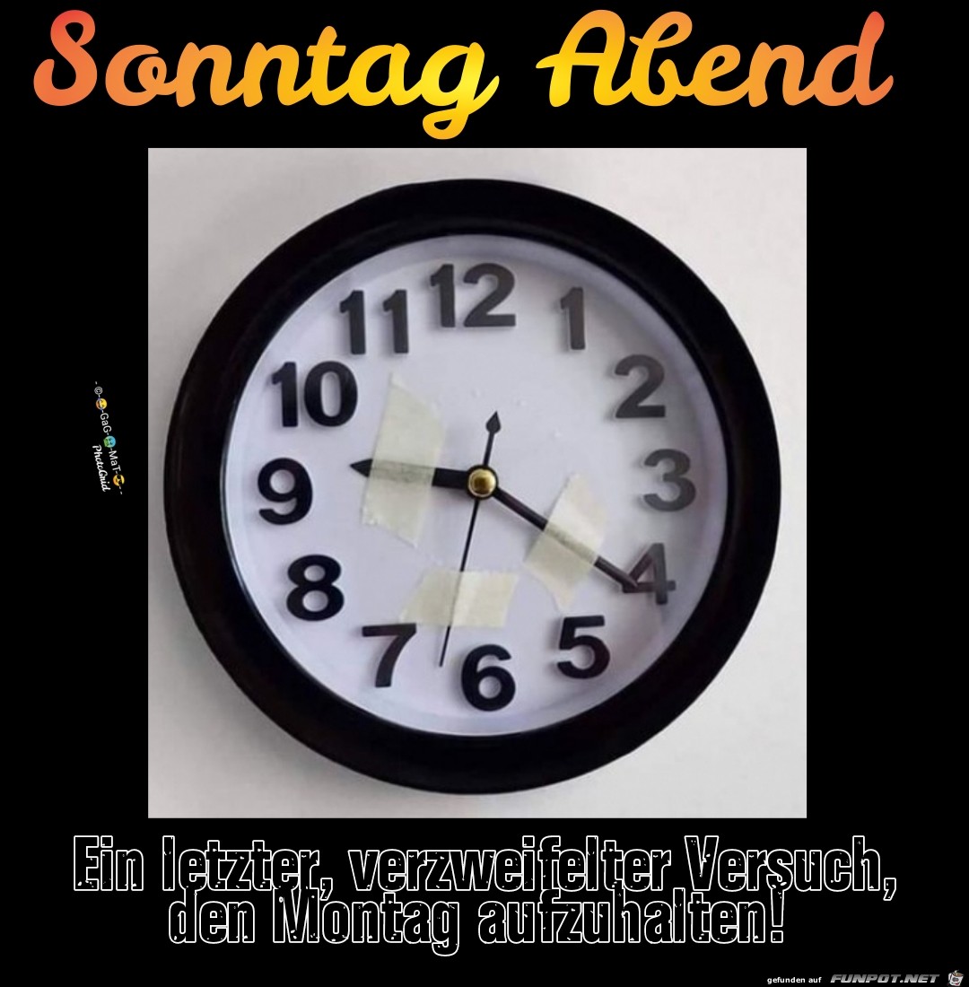 Sonntag Abend