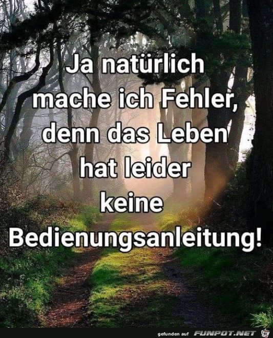 Jeder macht Fehler