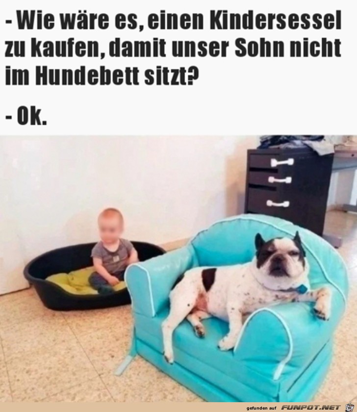 Ein Kindersessel