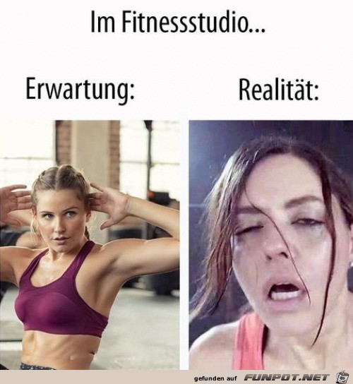 Im Fitnessstudio