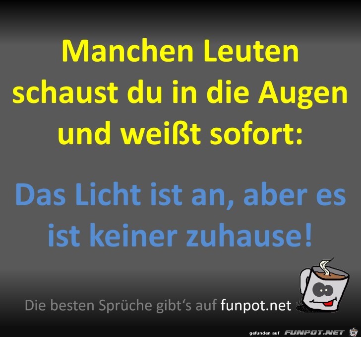 Das Licht ist an