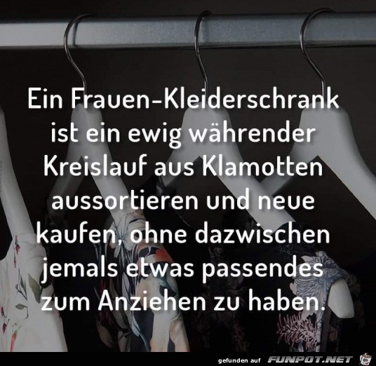 Der Frauen-Kleiderschrank