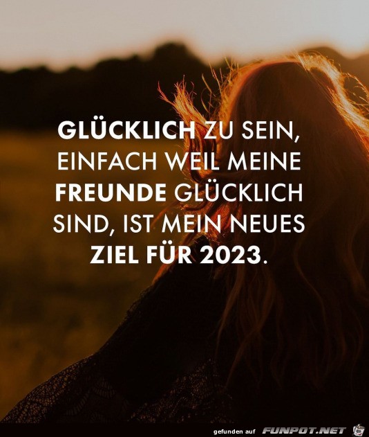 Glcklich sein