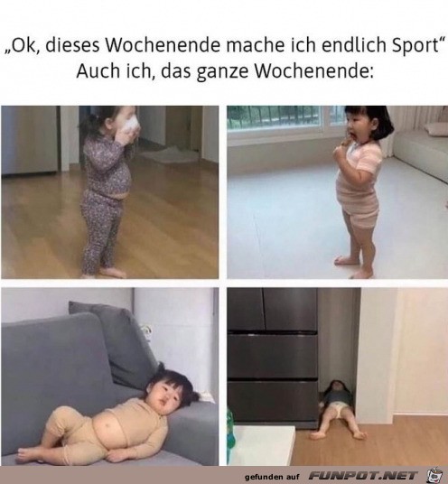 Sieht nicht nach Sport aus