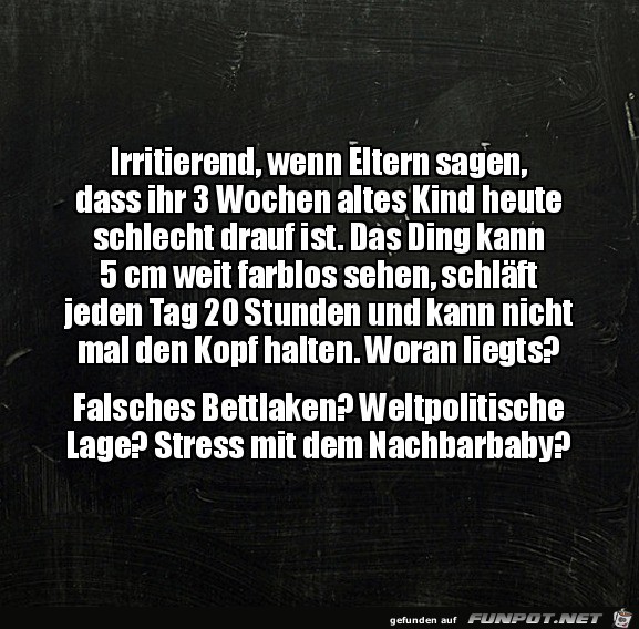 Das ist irritierend