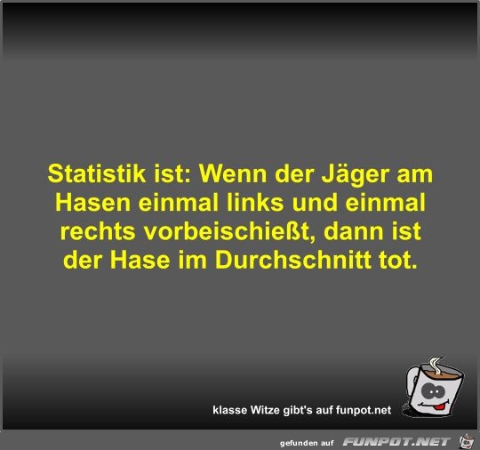Statistik ist Statistik ist