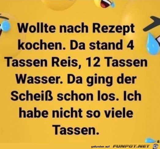 Zu wenig Tassen Zu wenig Tassen