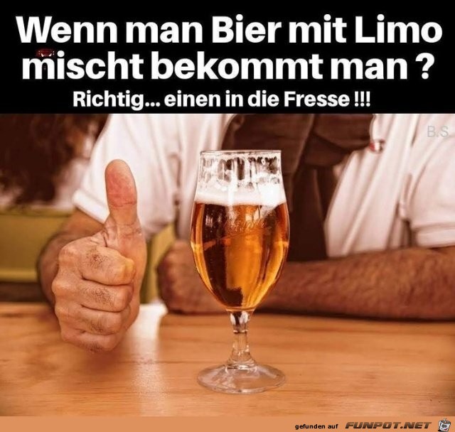 Bier mit Limo