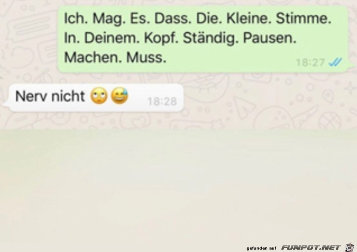 Man macht wirklich Pausen