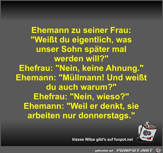 Ehemann zu seiner Frau Ehemann zu seiner Frau