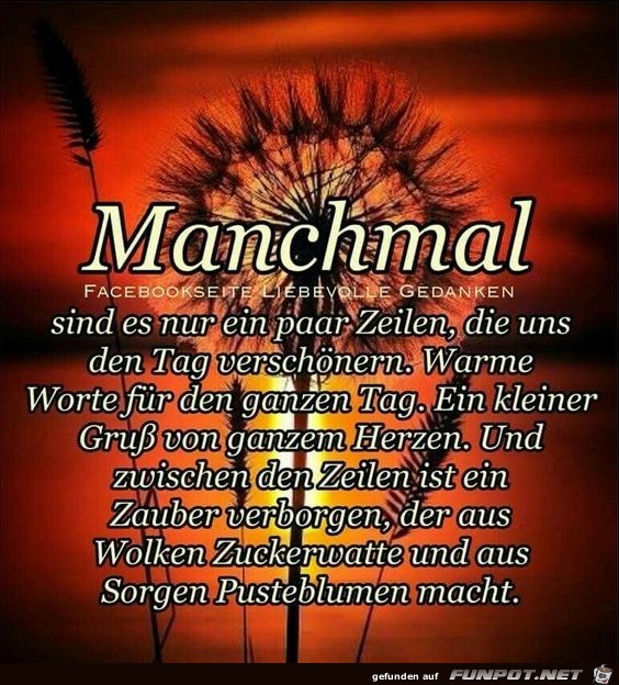 Manchmal sind es nur ein paar Zeilen