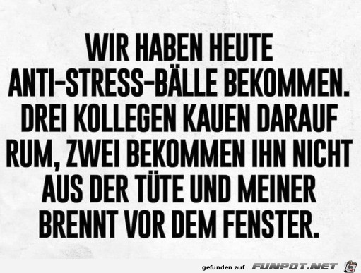 Tolle Anti-Stress-Blle