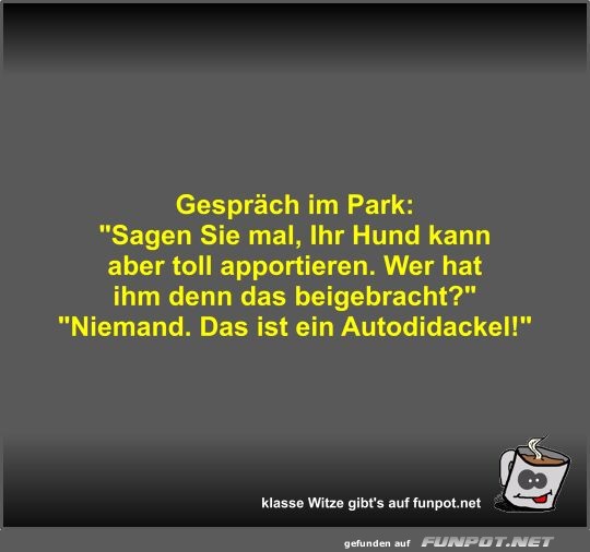 Gesprch im Park