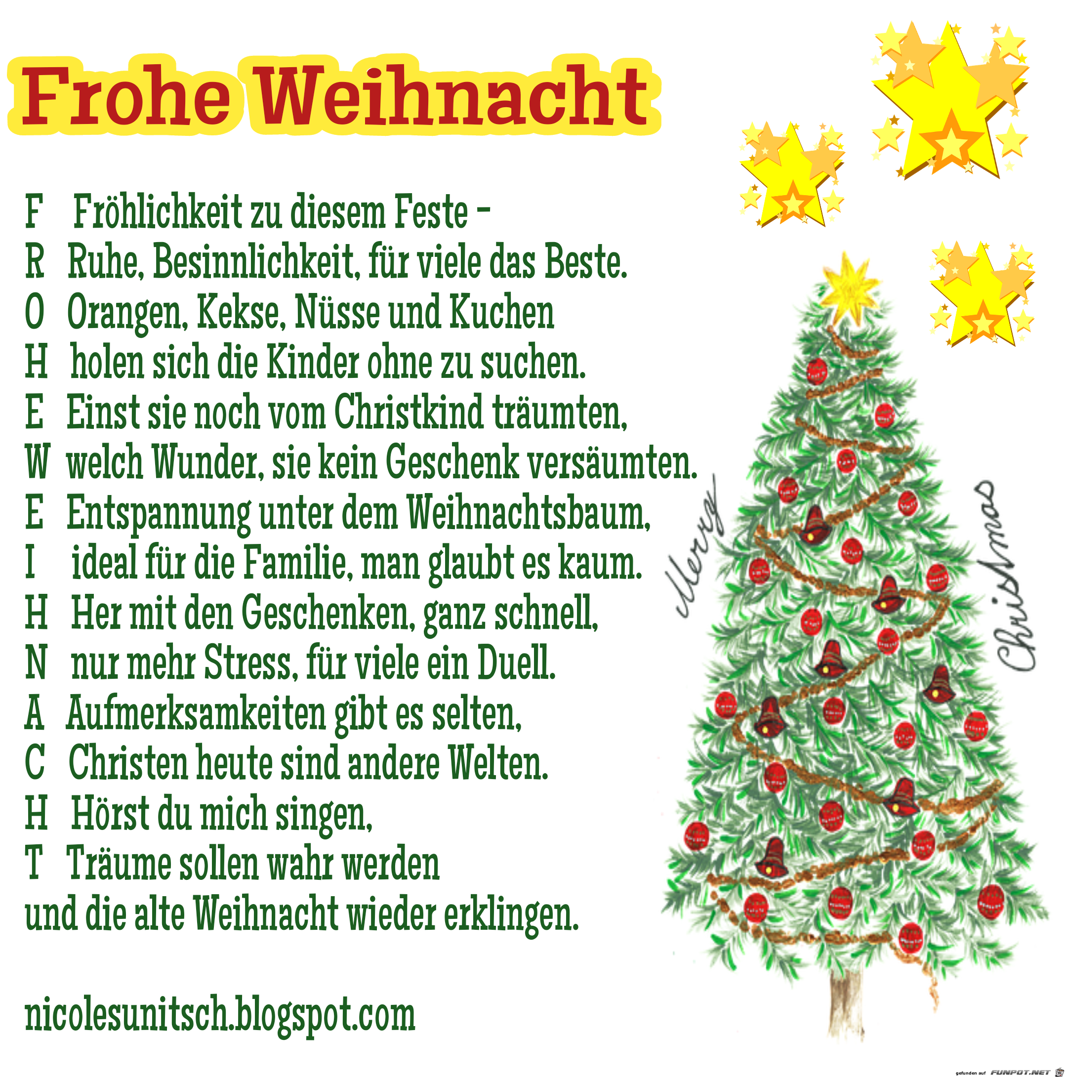 Frohe Weihnacht