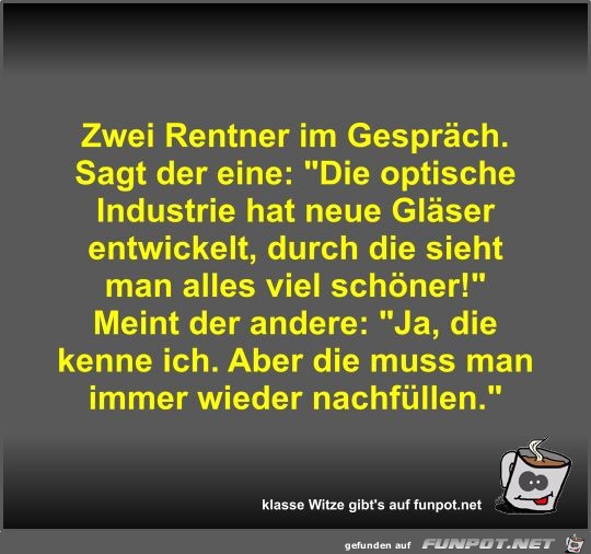 Zwei Rentner im Gesprch