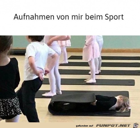 Ich beim Sport