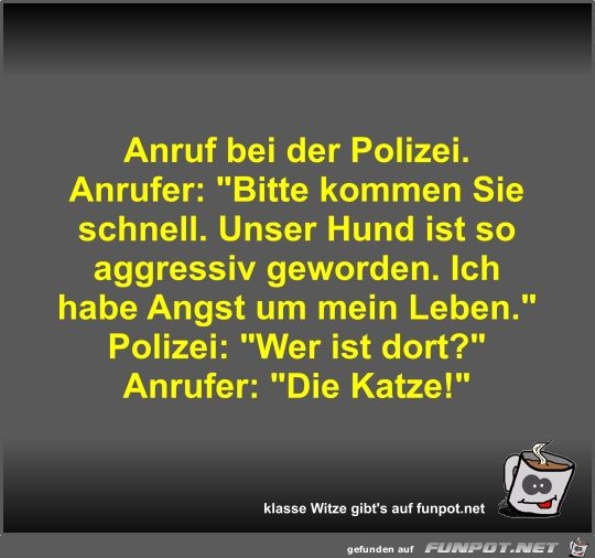 Anruf bei der Polizei