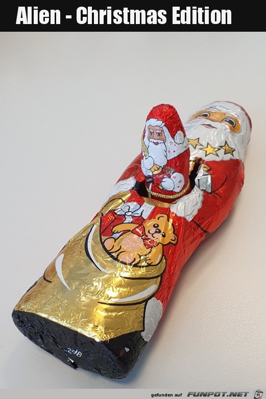 Komischer Weihnachtsmann