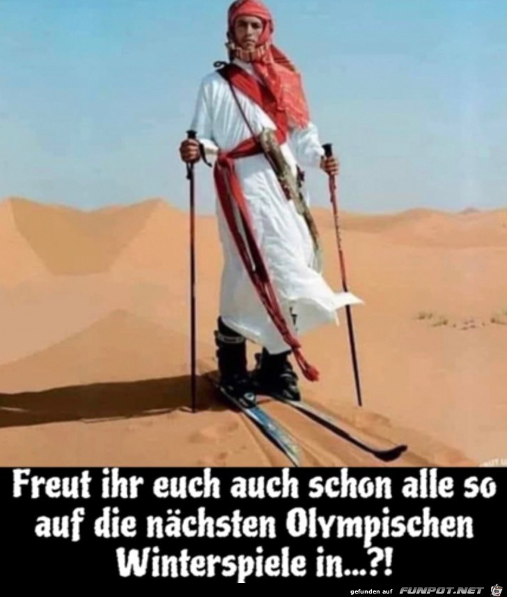 Skifahren in der Wste