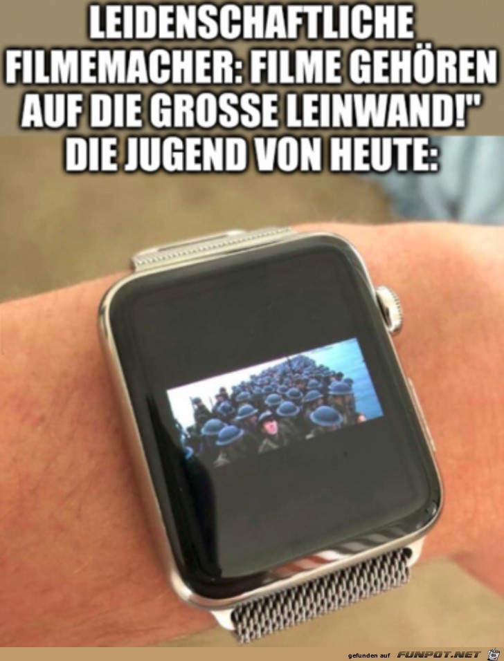 Film auf der Uhr ansehen