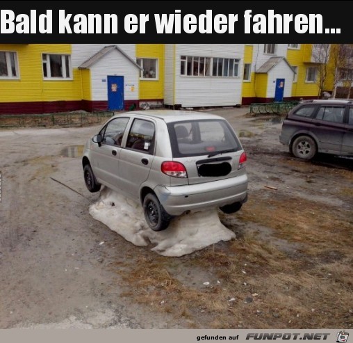 bald kann er wieder fahren