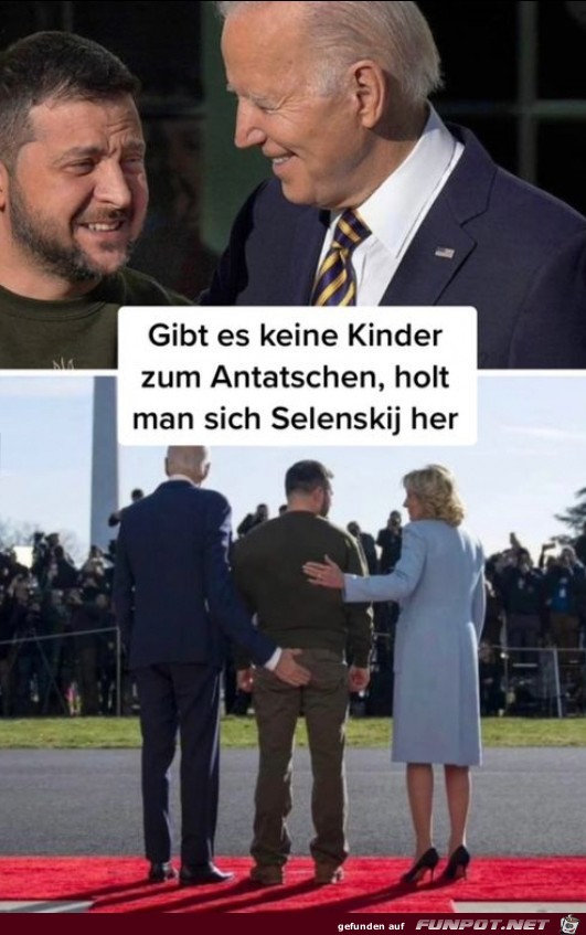 Biden tatscht gerne