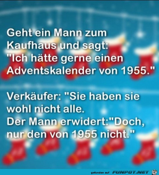 Adventskalender von 1955