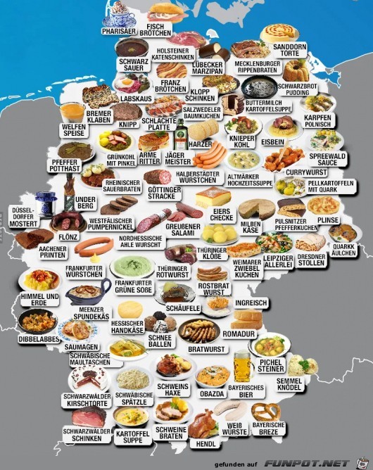 Deutschlands Essenskarte