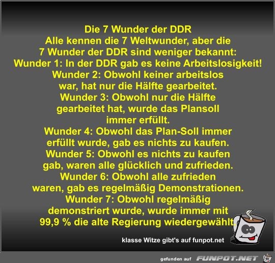 Die 7 Wunder der DDR