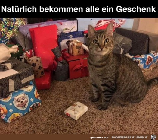 Jeder bekommt ein Geschenk