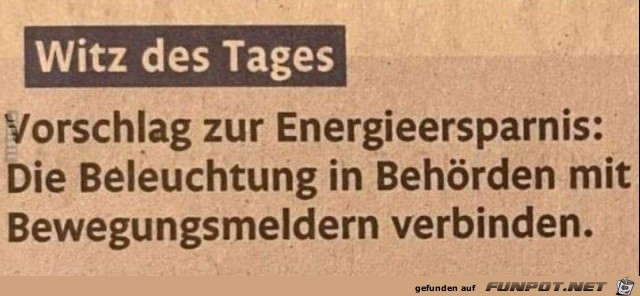 Witz des Tages