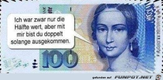 Die Hälfte wert Die Hälfte wert