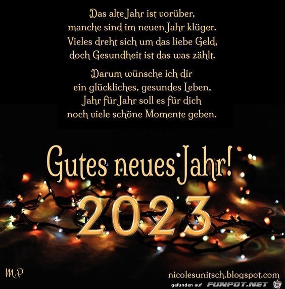 Das alte Jahr ist vorber