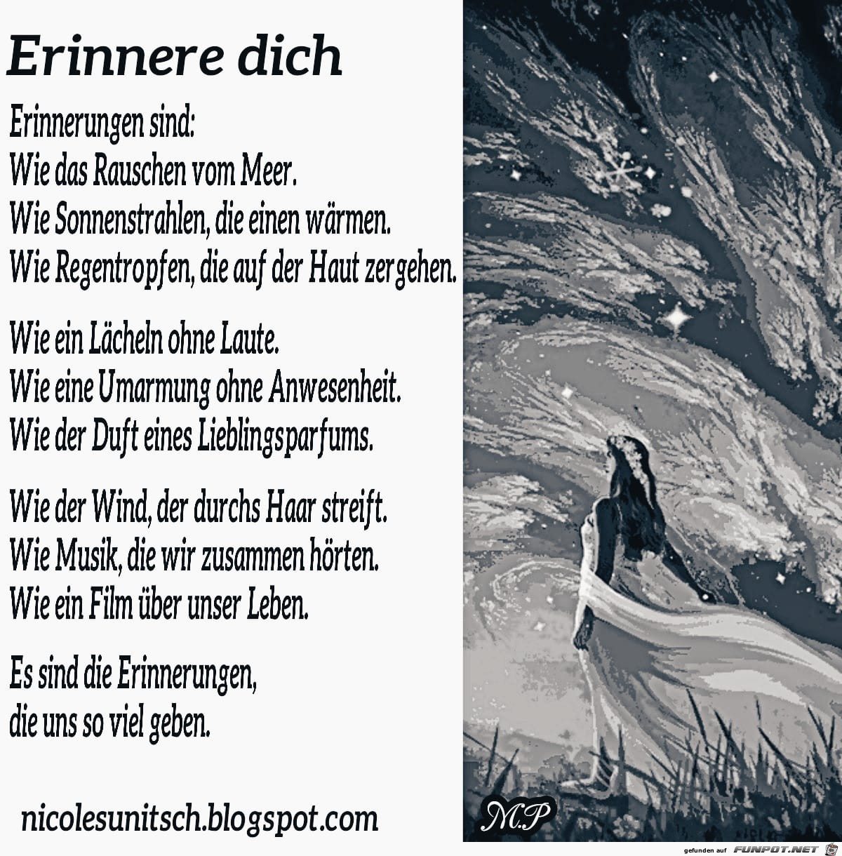 Erinnere dich - Trauergedicht