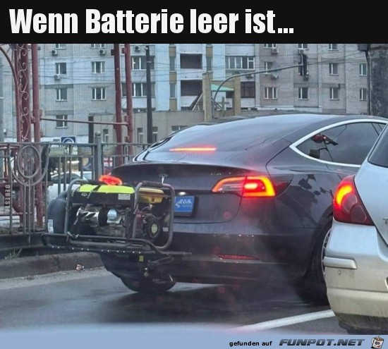 wenn die Batterie leer ist...